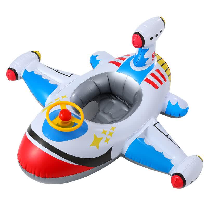 Children s Thickened Inflatable Airplane Swim Seat Float