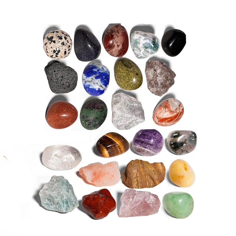 Crystal Advent Calendar 24Days Gift Natural Crystal Countdown Calendar Holiday Advent Calendar Collectible Gem Stones For Table