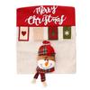 Colorful 3D Cartoon Reindeer Chair and Table Covers - Christmas Kitchen Decorations