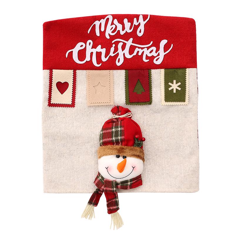 Colorful 3D Cartoon Reindeer Chair and Table Covers - Christmas Kitchen Decorations