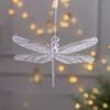 Snowflake Icicle Drop Ornaments Crystal Christmas Tree Transparent Decoration Pendant Christmas Home Decoration Navidad 2025