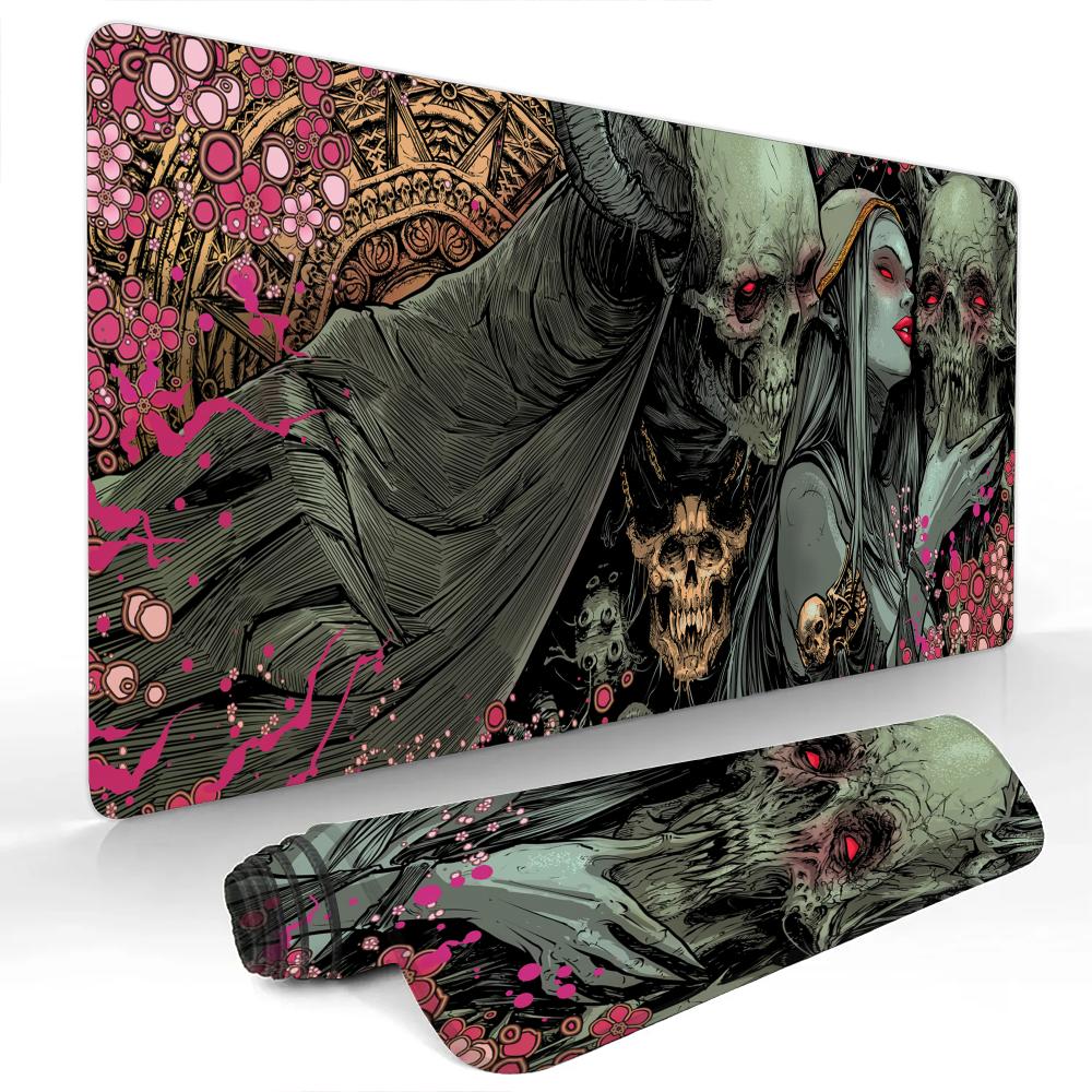 Mysterious Skeleton King Mouse Pad Large Computer Office Game Table Mats Rubber Antislip XXL mouse mat HDP Long Desk Pads