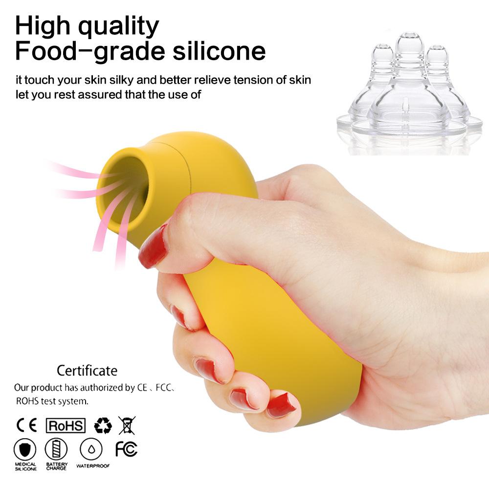 Vagina Sucking Vibrator Duck Vibrating Sucker Oral Sex Suction Clitoris Stimulator Erotic Sex Toy for Women Souvenir for Lovers