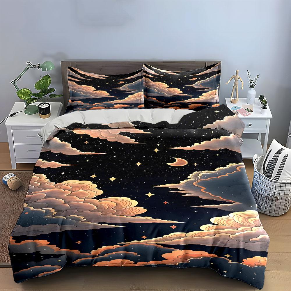 "Dreamy lighthouse under stars" Bedding sets Duvet covers Pillowcases(1* Duvet Cover 2* Pillowcases without duvet insert)