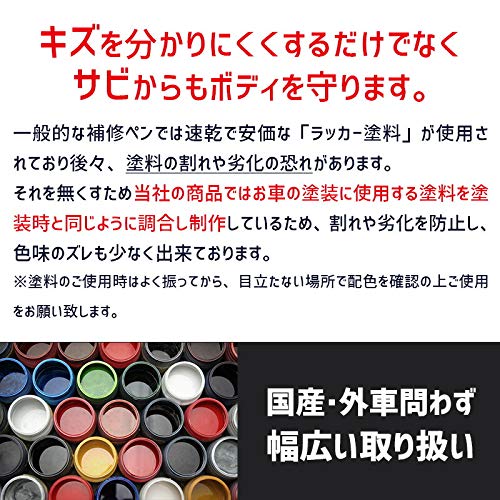HYOGO PAINT Touch-Up Paint for Nissan Note Aura Pure White Pearl (Color Code QAC) 20ml Topcoat and Basecoat Set - Paint for Repair