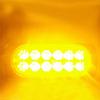 10PCS 12LED Lights Emergencies LED Car Strobe Lights Flashing Warning Light Beacon White Amber 12V 24V LED Stroboscopes For Auto