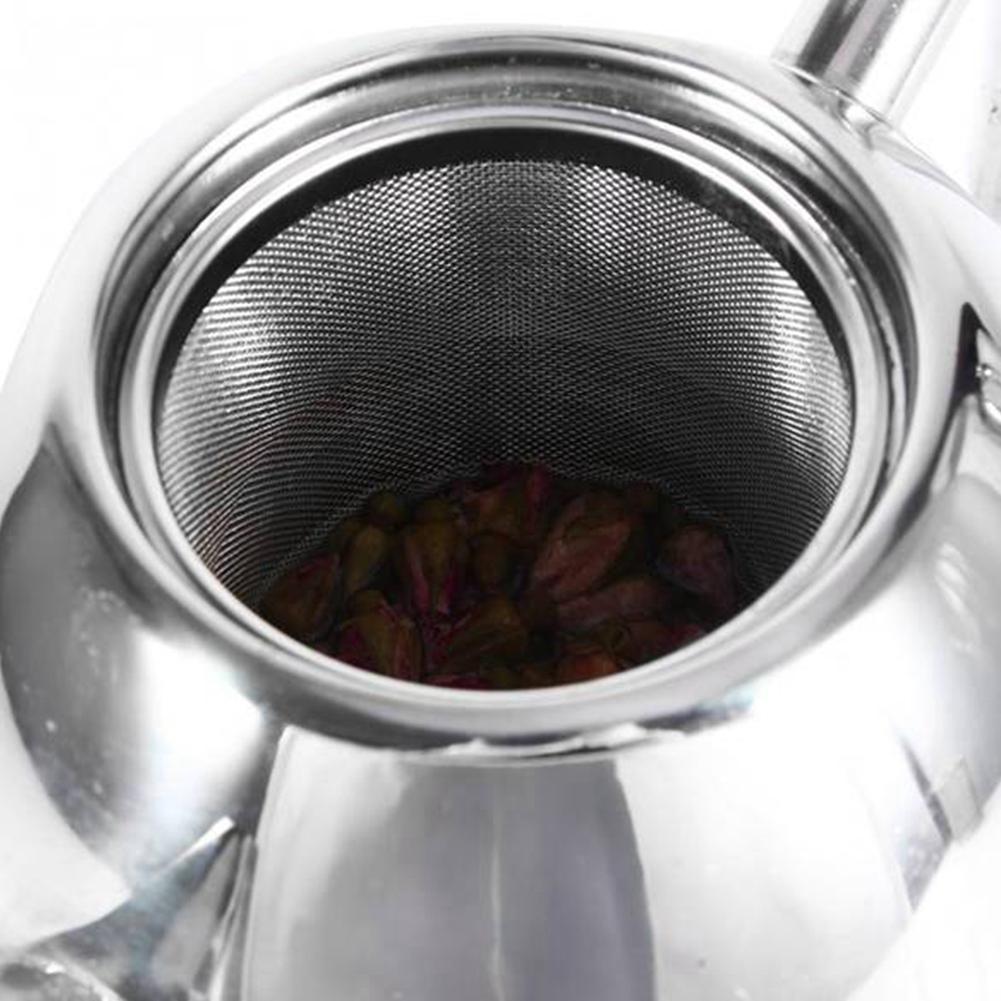 2L Edelstahl Teekanne mit Teesieb Teekanne mit Tee-Ei Teegeschirr-Sets Teekessel Siebteekanne für Induktion