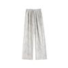 Retro Lazy Wind Striped Wide-leg Sports Casual Pants Women's Spring and Autumn New Pleated Texture Design Mopping Pants