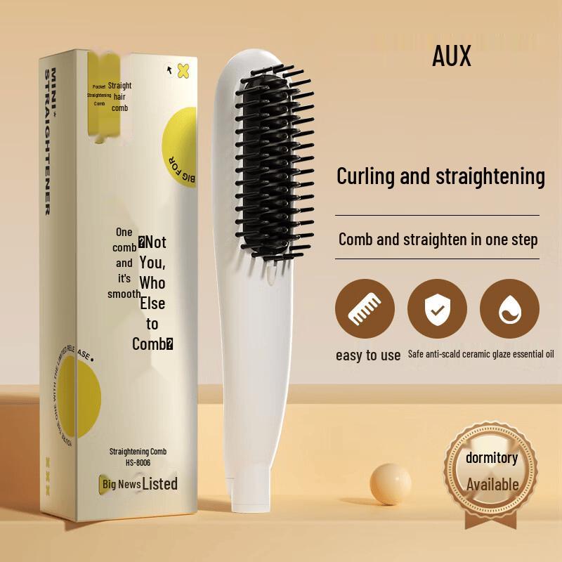 AUX Electric Hair Straightener & Curler Comb CN plug (adapter included)