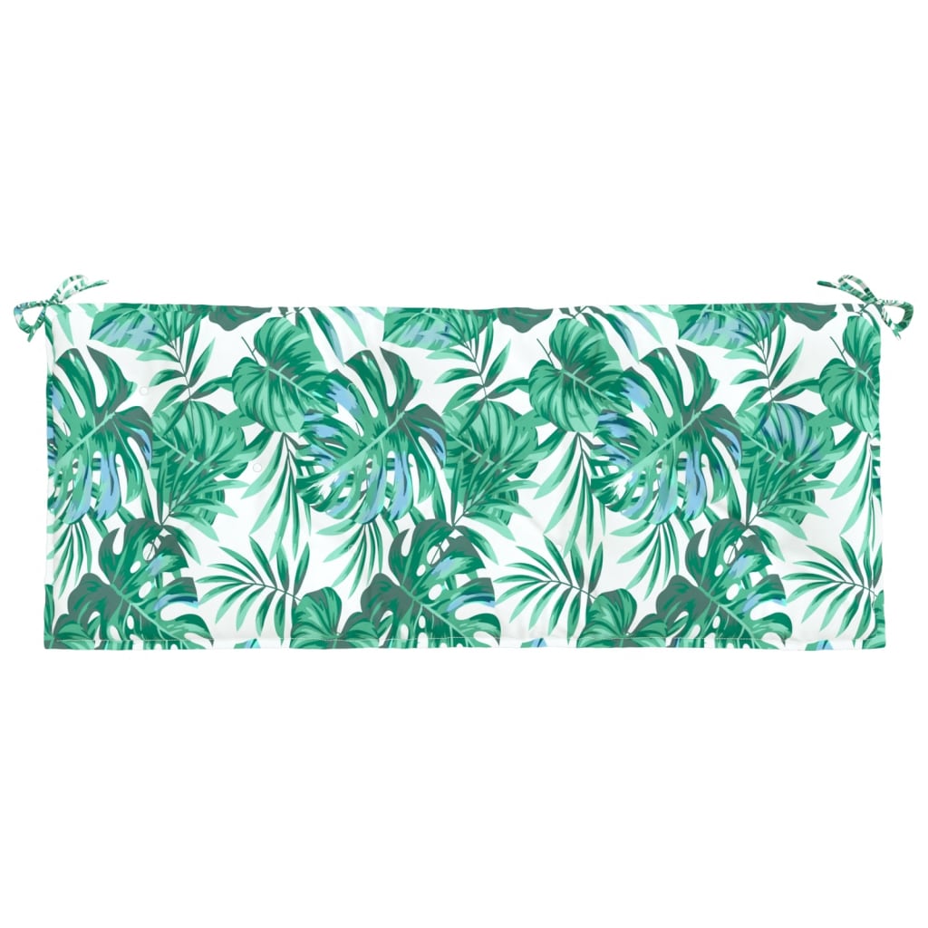 Garden Bench Cushion Leaf Pattern 120 x 50 x 7 cm Oxford Fabric