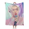 KPOP Inspired Stray Kids Fashion Plush Throw Blanket Soft Flannel for Sofa Couch Bed