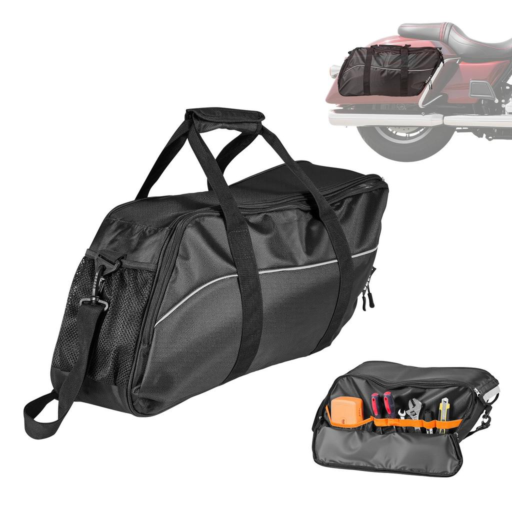 VEVOR Motorcycle Saddlebag Liner Bag, 18 L Insert Storage Travel Luggage Bag Organizer