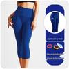 High Waist Butt Lift Yoga Capri – Quick-Dry, Breathable, Elastic, Nude-Feel Running Tights for Women