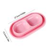 Anti Ants Pet Feeding Double Bowls Rainproof Pet Food Basin Pet Food Water Feeder  Outdoor