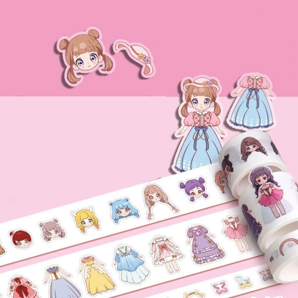 

Creative Guka Sticker Set Cartoon DIY Handbook Material Sticker Hand Account Stickers Girl Toy style 1
