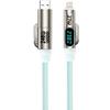 4 In 1 Digital Display Super Fast Charging Cable Intelligent Digital Display Short Wire for Iphone17 Samsung Android Devices