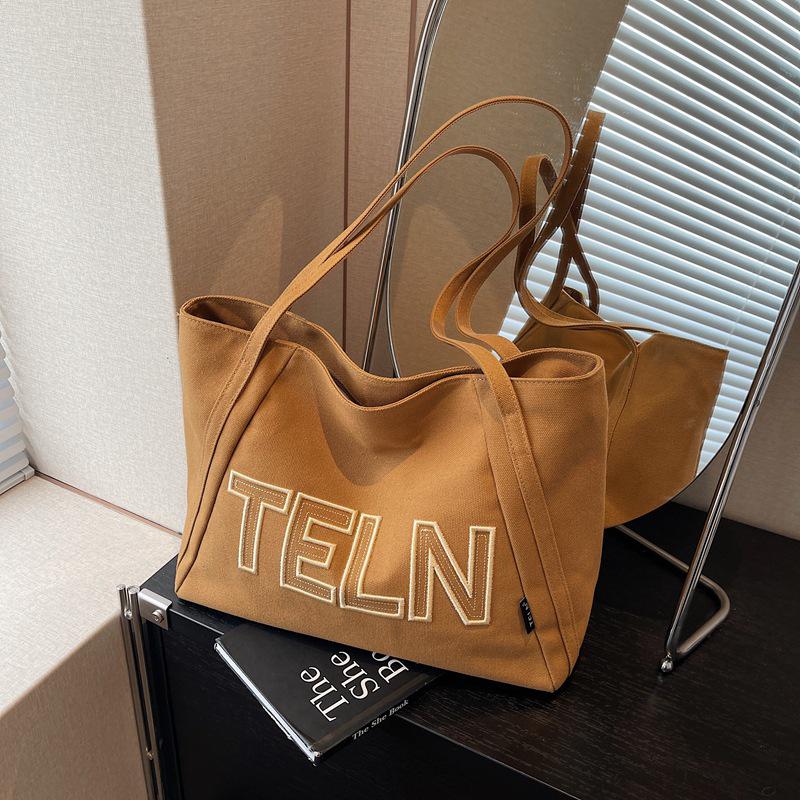 

2024 Women s Large Capacity Autumn Canvas Tote - Casual, Simple & Fashionable хакі