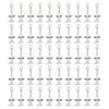 50Pcs Christmas Pendants Guardian Charm Keychain Set for Handmade Jewelry Gift