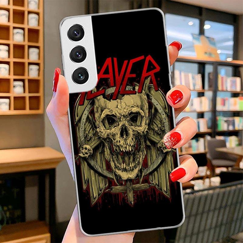 Slayer Heavy Metal Rock Band Cover Phone Case For Samsung Galaxy S26 S25 Edge S24 Ultra S23 S22 Plus S21 S20 FE Soft Fundas Shel