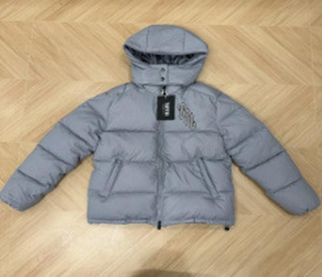 Trapstar Winter Trendy Windproof Cotton Jacket: Thick, Versatile, Hooded Warm Outerwear for Couples.
