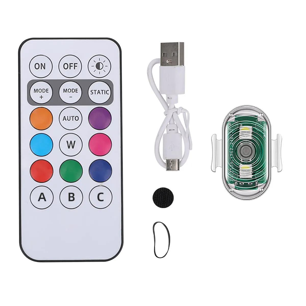 

Светодиодные стробоскопы для радиоуправляемой машины, 7 цветов, мигающий задний фонарь, противоударная сигнальная лампа, мигающий индикатор для мотоцикла, велосипеда, скутера, самолета