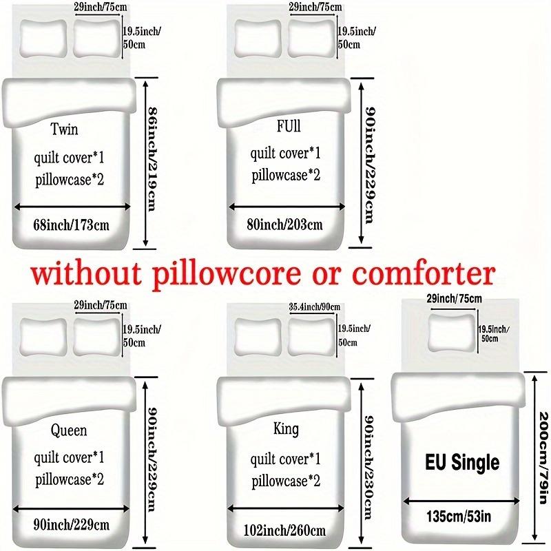 3pcs Soft & Breathable 3D Digital Print Horse Dreamcatcher Duvet Cover Set  Comfortable Bedroom Bedding Set Decoration