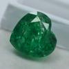 Natural Green Emerald Loose Gemstone 7 Ct Heart Shape for Jewelry Making and Gem Collections