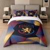 Set Biancheria da Letto 3 Pezzi Lione FC Lenzuolo Morbido e Due Federe Decorazione Camera da Letto Casa