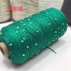 Multi-color 350g 70%Cotton Lace Soft Crochet Hand Beaded Yarn Hand-Knitted Yarn  For Knitting Sweaters Hats Scarves