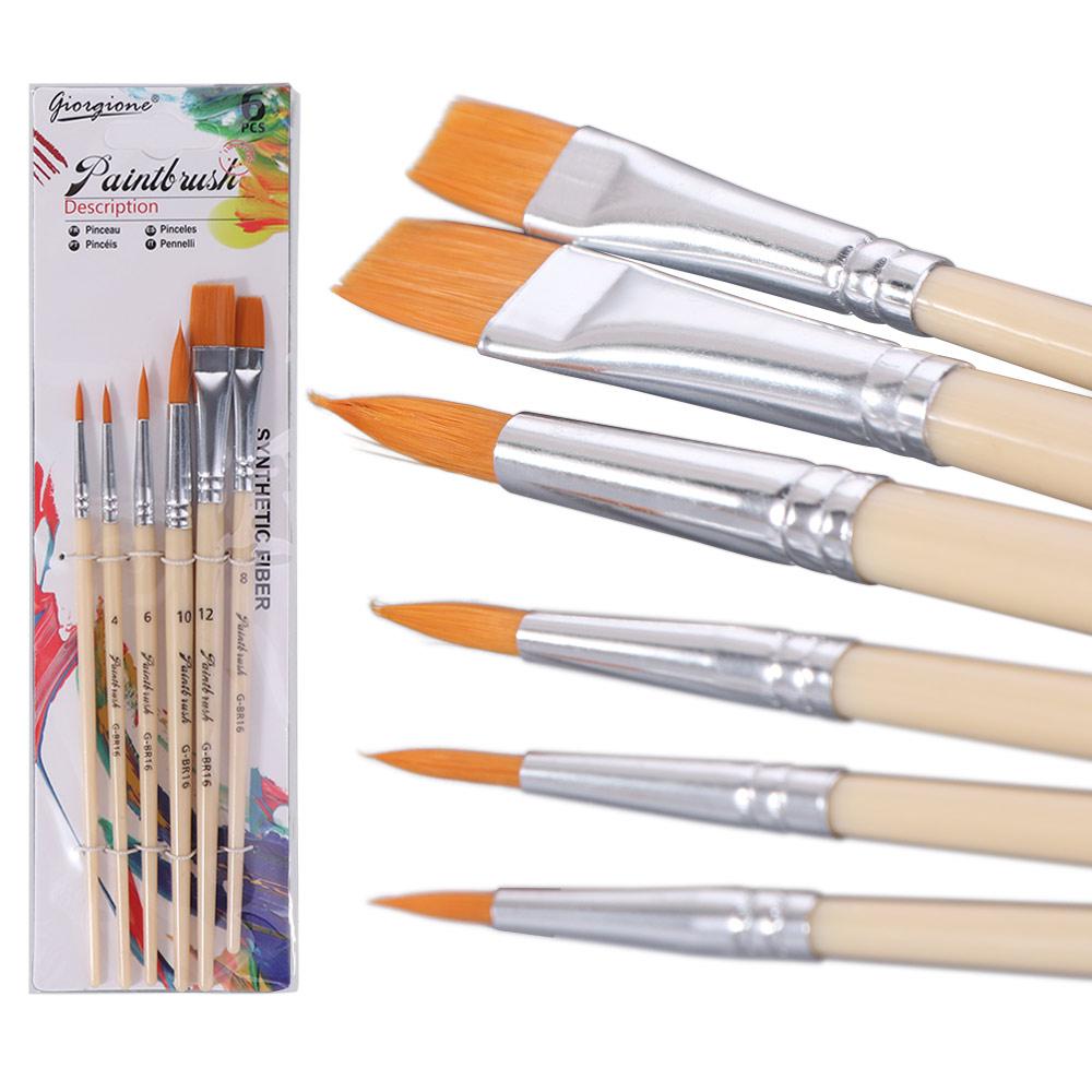12pcs Soft Fiber Nylon Painting Pen Plastic Hook Line Pen Coffee Paint Brush Set Watercolor