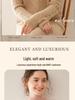 2025 Autumn/Winter Women's Cashmere Slim Fit Cable Knit Sweater - Thick Half-High Collar, Solid Color Base Layer