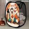 1Pcs Autumn Sunflower Pumpkin Series 3 Pop-Up Laundry Hamper Expandable Mesh Hamper Basket for Room Bedroom Bathroom Organization Contemporary Storage