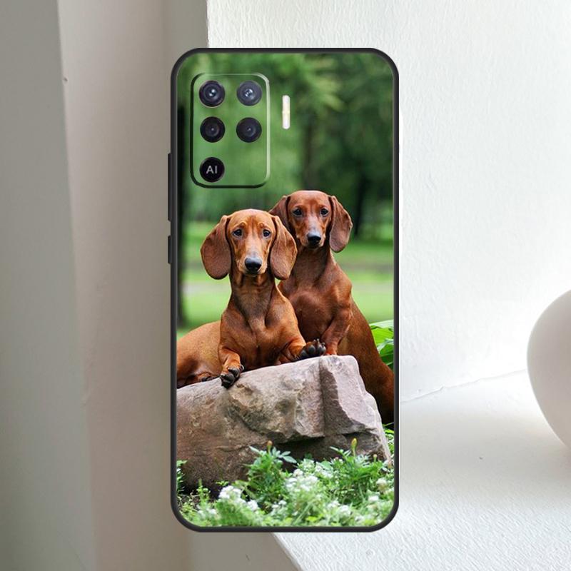 Dackel Hund Für OPPO A80 A60 A40 A5 A6 Pro A15 A17 A57 A16 A76 A96 A18 A38 A58 A78 A98 A54 A74 A94 Hülle