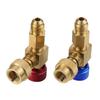 Brass Refrigerants Control Valves Improved Sealing Washer Not Freezing Handle For HVAC System Recharging