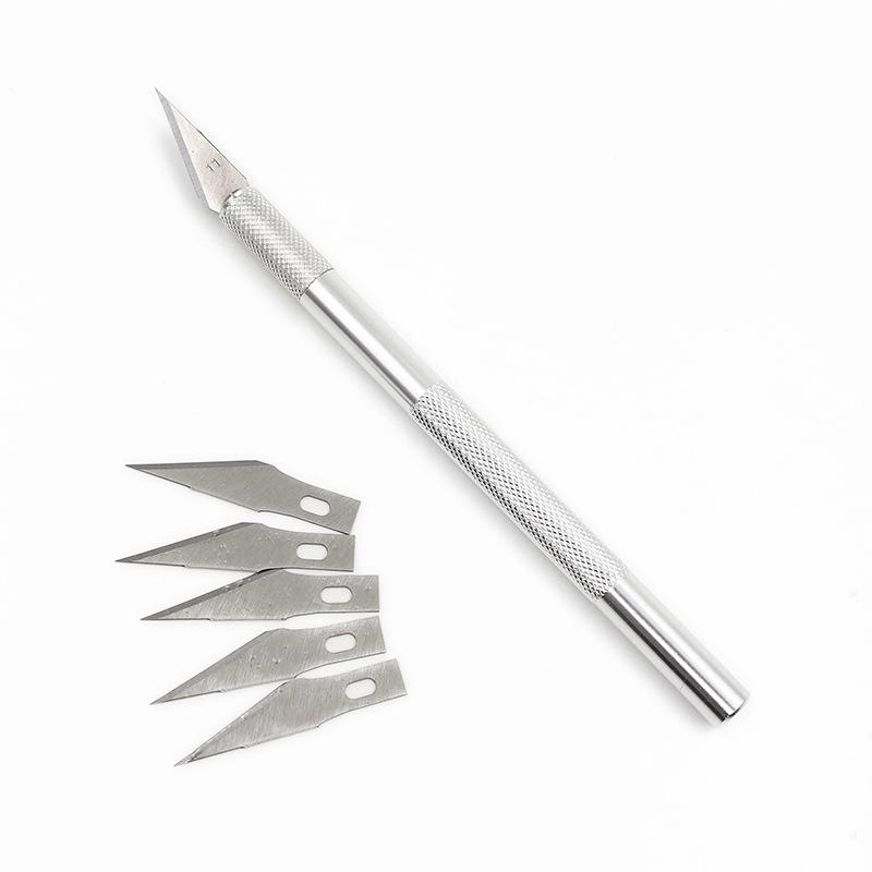 Multi Purpose Carving Knife Pen Knife Set, Aluminum Alloy Manual Carving Knife, Hand Account Model Film Sticking Art Knife Tool
