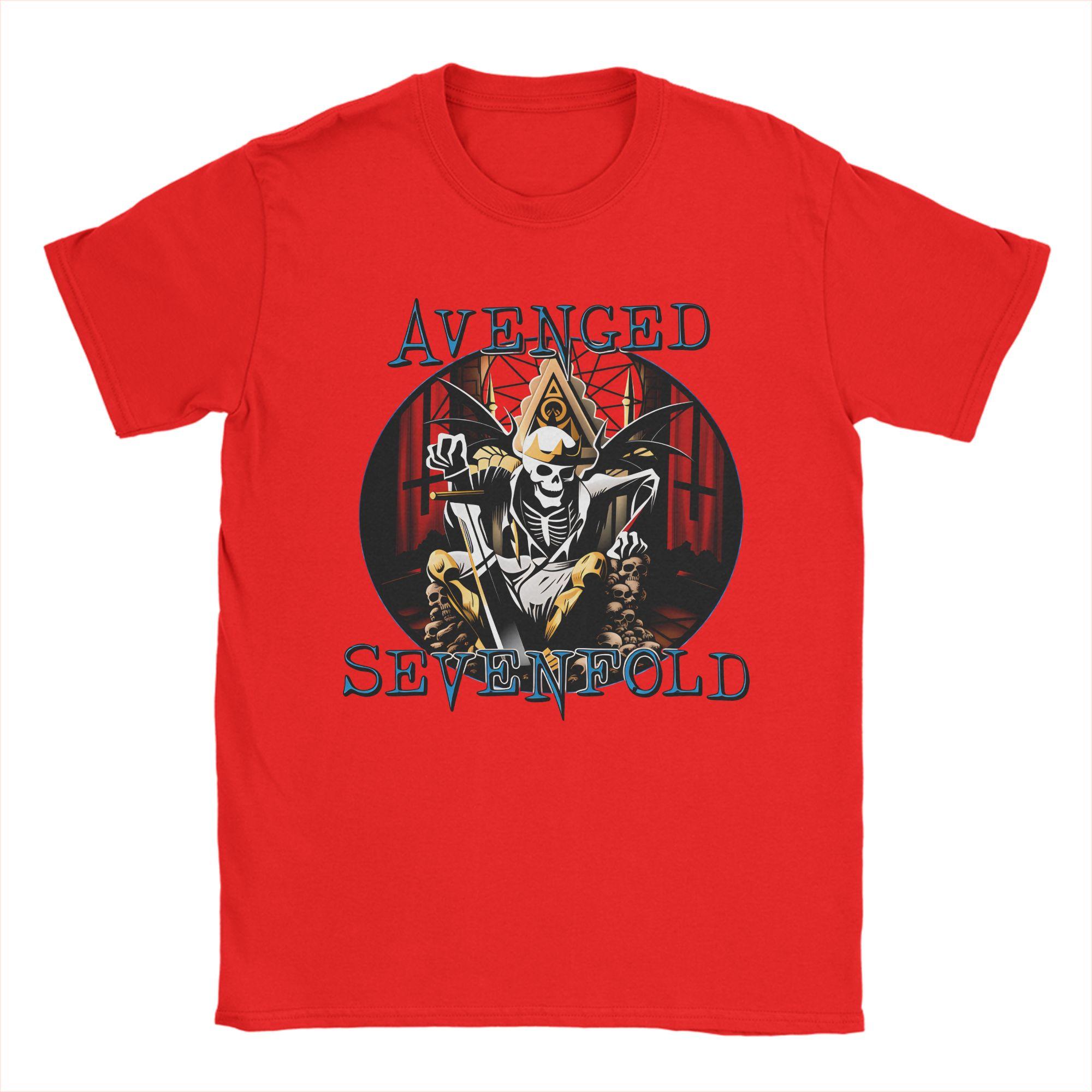 

Unisexs TShirts Avenged Sevenfold Band Funny 100 Cotton Tee Shirt Short Sleeve T Shirts O Neck Clothes Printed S