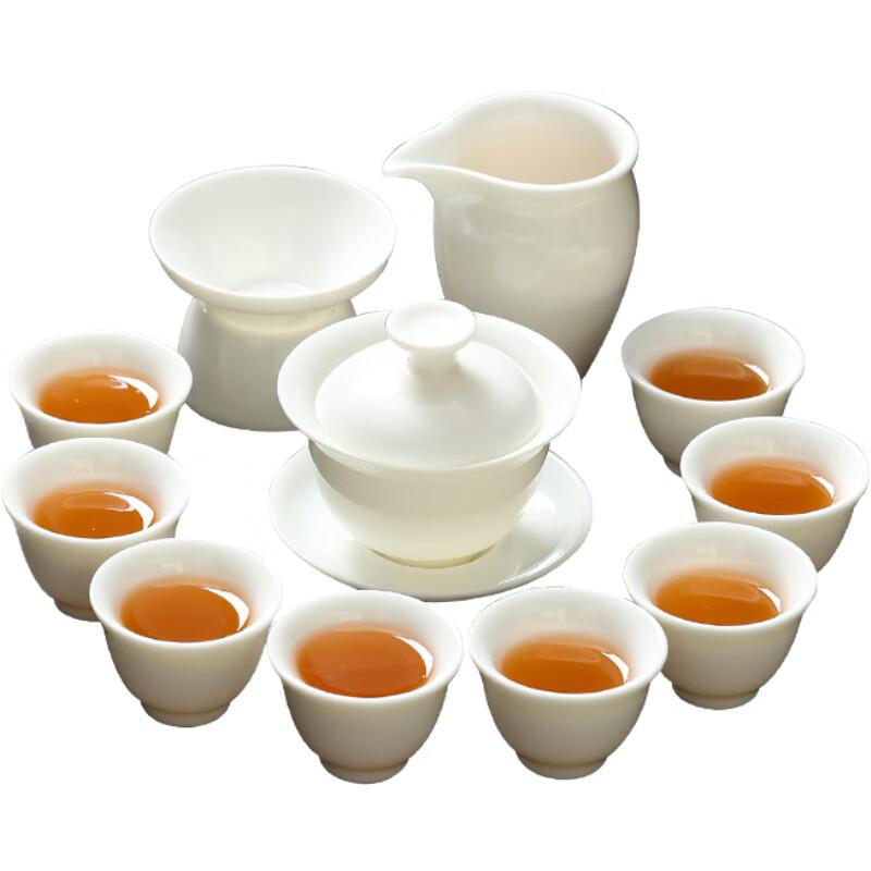 Chinese White Porcelain Gongfu Tea Set
