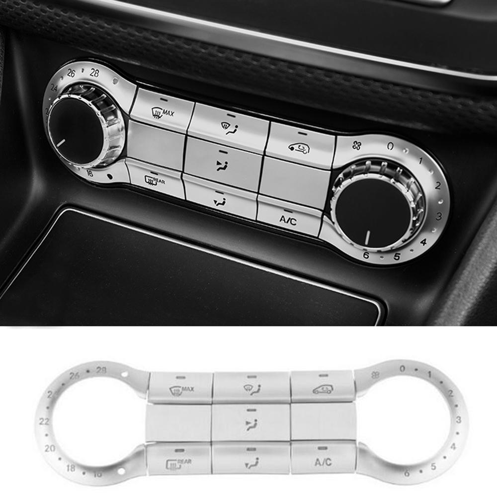 11Pcs Car Center Air AC Button Cover For Mercedes Benz A W176 CLA C117 2013-2018