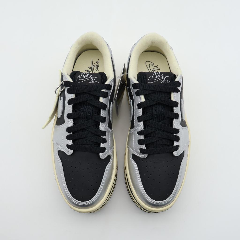 HV8288-001 Nike Air Jordan 1 Triple Stack "Metallic Silver/Black" (Women's)