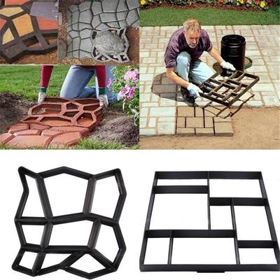Stampo per Pavimentazione da Giardino, Stampo in Plastica Fai da Te per Pavimentazione in Cemento, Mattoni Passi, Riutilizzabile, Stampo per Creare Sentieri