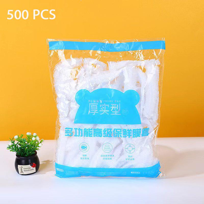 Colorful Disposable Food Cover Saran Wrap Bowel Cover Food Grade Fresh-keeping Plastic Bag Kitchen Refrigerator Accessories