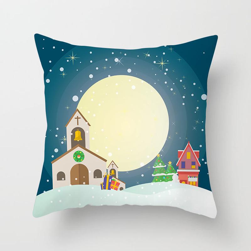 New Santa Claus Snowman Pillow Case Festive Home Decoration Pillow Cushion Case
