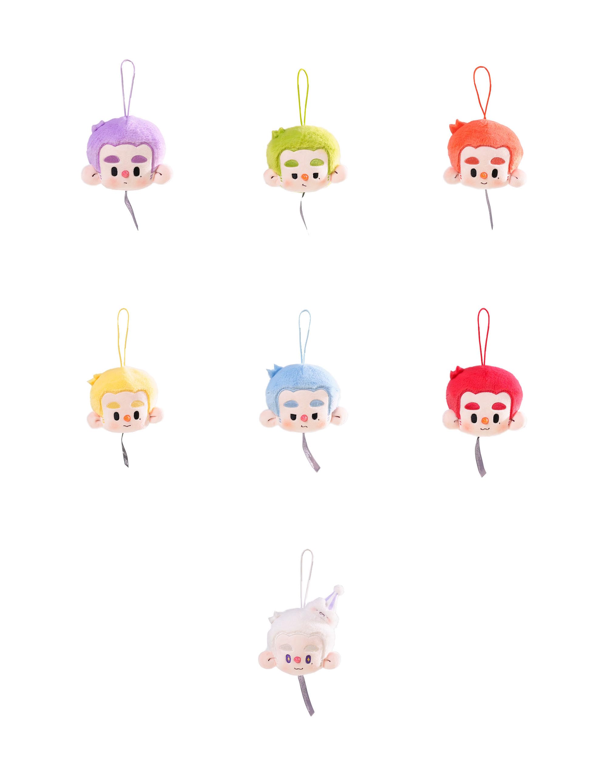 

WOOO HUROBO Series PVC Polyester Trading Plush Box of 6 Rainbow Party & Toys,