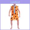 Kostium Yeti w Żółte Cętki dla Dorosłych Mężczyzn Idealny na Halloween Cosplay Występ Sceniczny