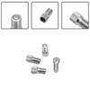 4pcs 19mm Screw-on Valve Cap Stem Extension Car Tyre Wheel Valve Stem Cap Extension Extender for Auto Car Truck Chrome