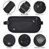 Nalaina Security Waist Pouch with Hidden Secret Travel Small Item Valuables Black Pouch, RFID, Ultra-Lightweight, Ultra-Thin, Pouch, Pouch,