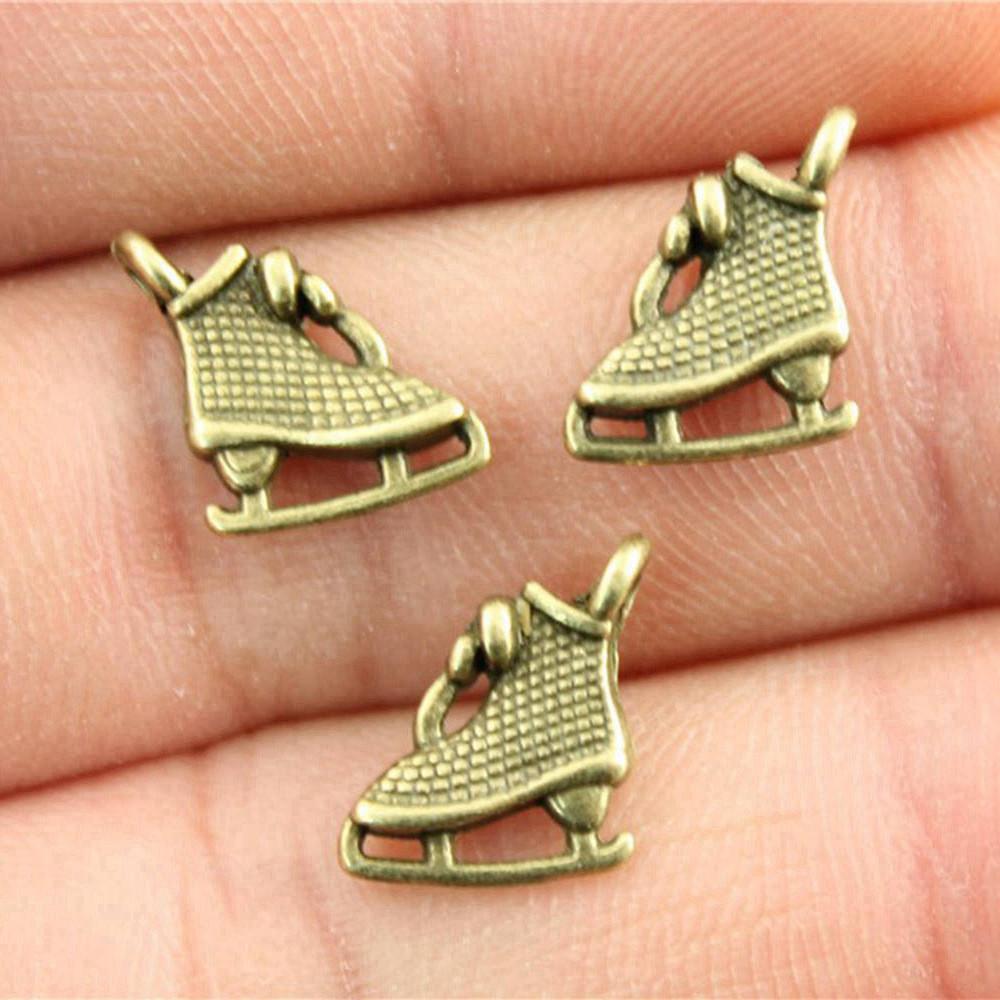Shoes High Heel Fashion Charm Antique Bronze Zinc Alloy Jewelry Making Supplies for Women Earring Charms Handmade