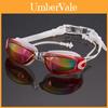 Gafas de Natación Premium Impermeables Y Antivaho Recubrimiento de Colores Espejo Pequeño Set de Competición Para Visión Cristalina