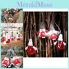 Cute Wooden Bead Foot Doll Hanging Ornaments For Children Joyful Christmas Decor
