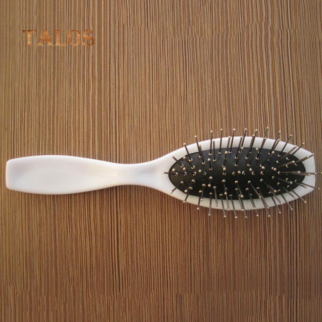 

Парик Стальная Практичная Массажная Щетка Для Волос Расческа Расческа Массажер Для Головы Набор белый